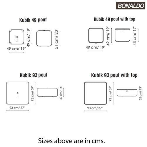 Kubik Footstool by Bonaldo