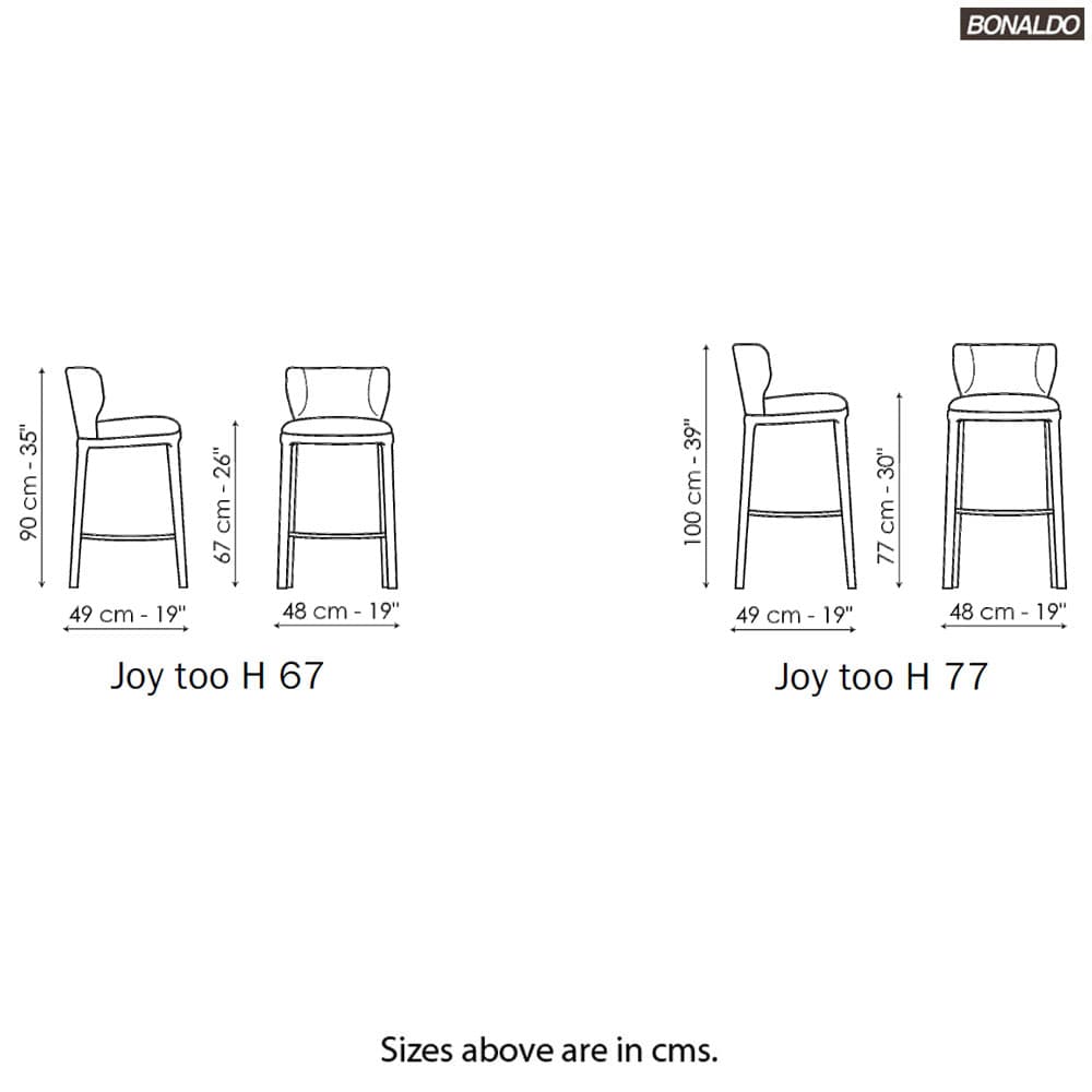 Joy Too Bar Stool by Bonaldo