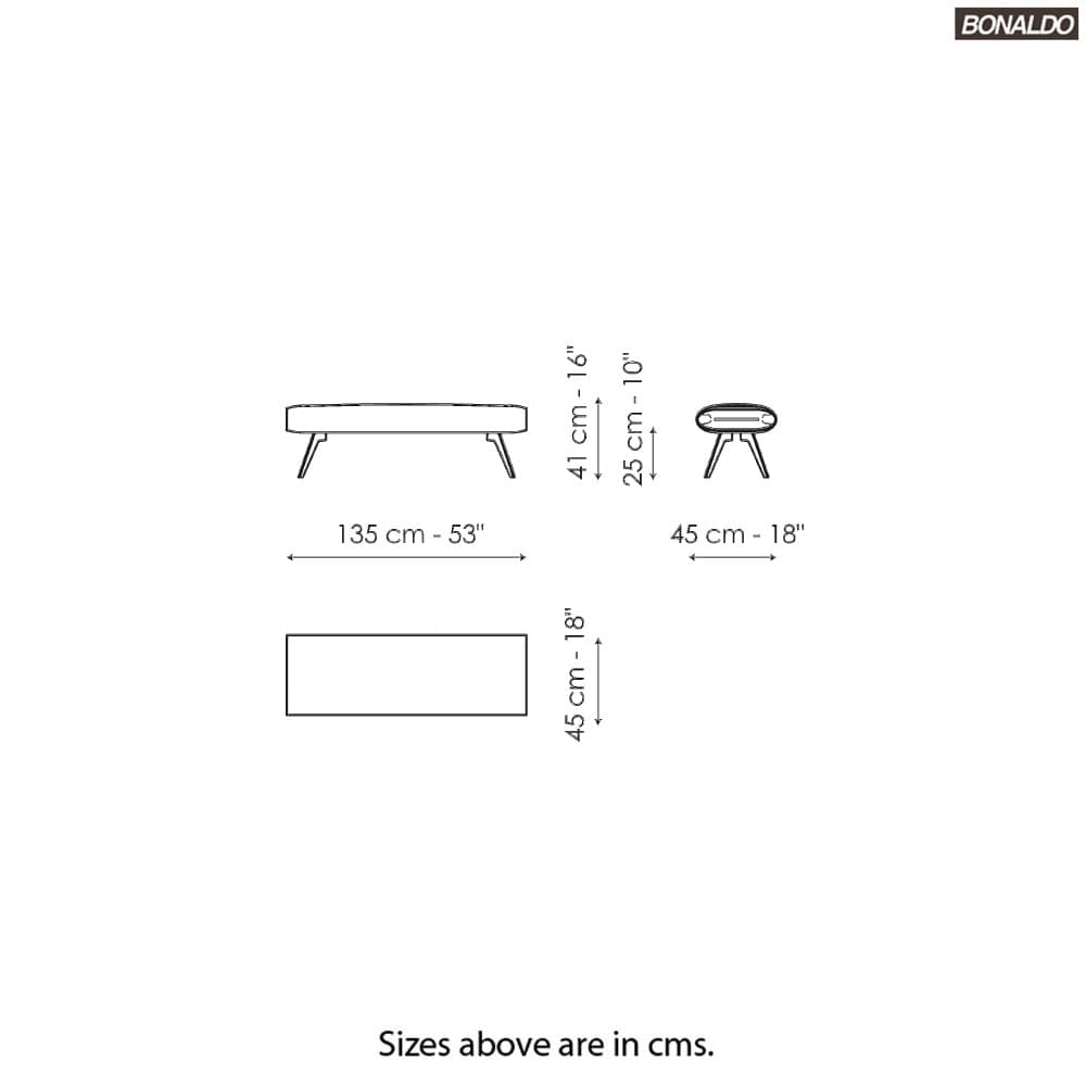 Saddle Bench by Bonaldo