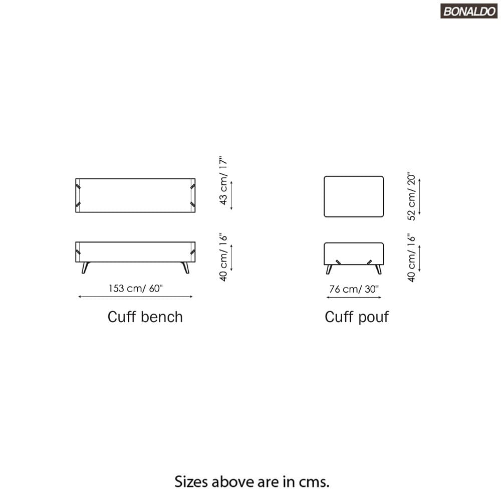 Cuff Bench by Bonaldo