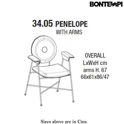 Penelope Armchair by Bontempi