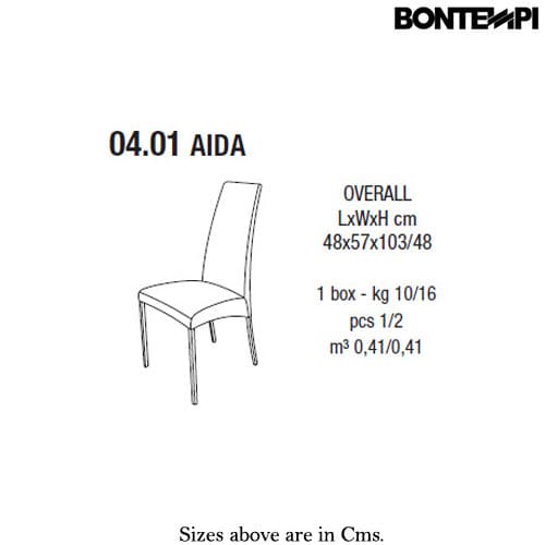 Aida Dining Chair by Bontempi
