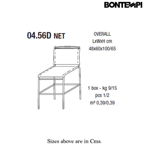 Net Bar Stool by Bontempi