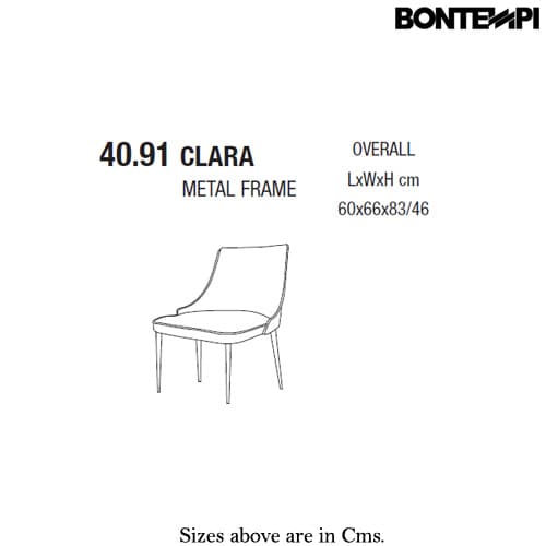 Clara Armchair by Bontempi
