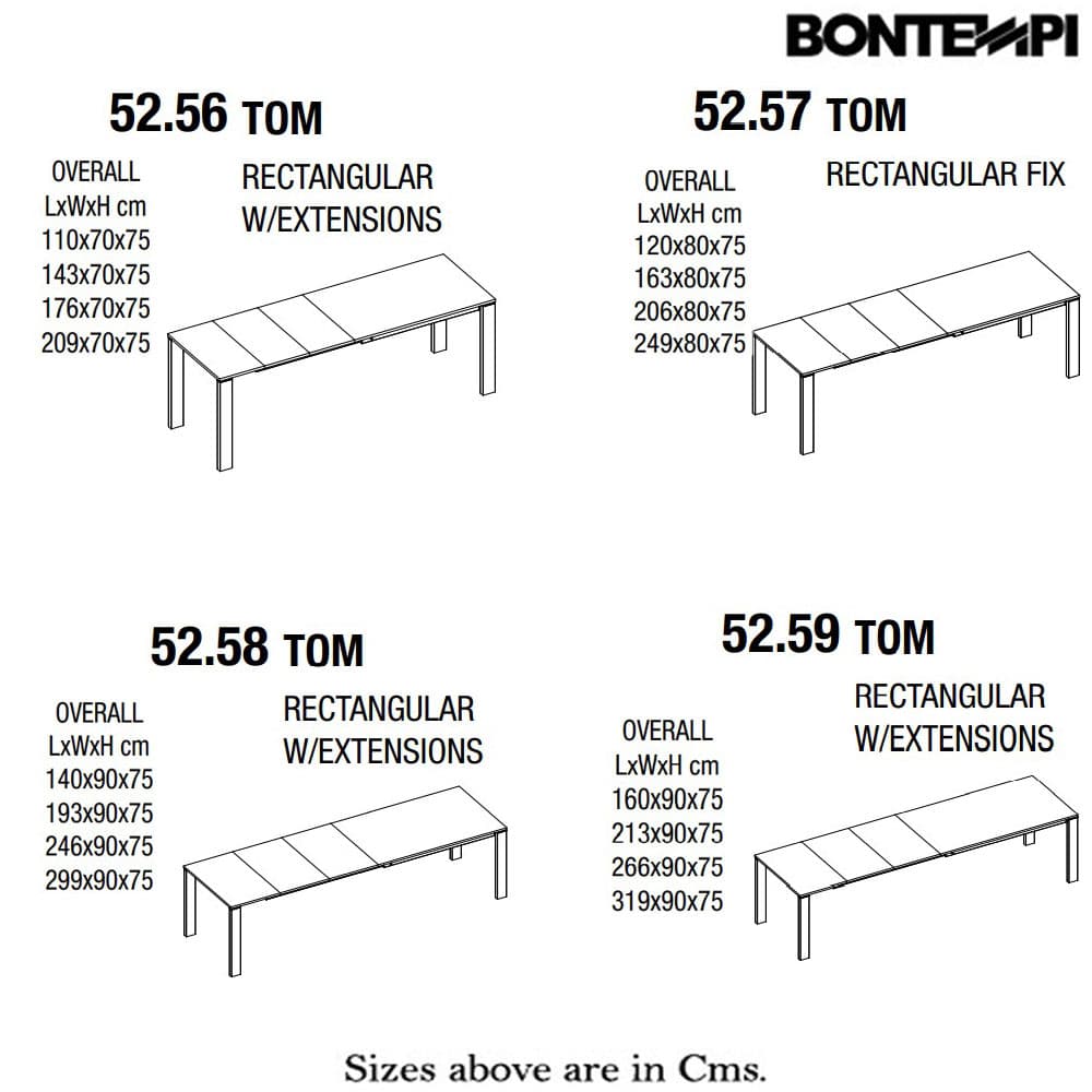 Tom Extending Table by Bontempi