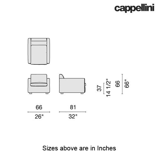 Serie 3088 Armchair by Cappellini