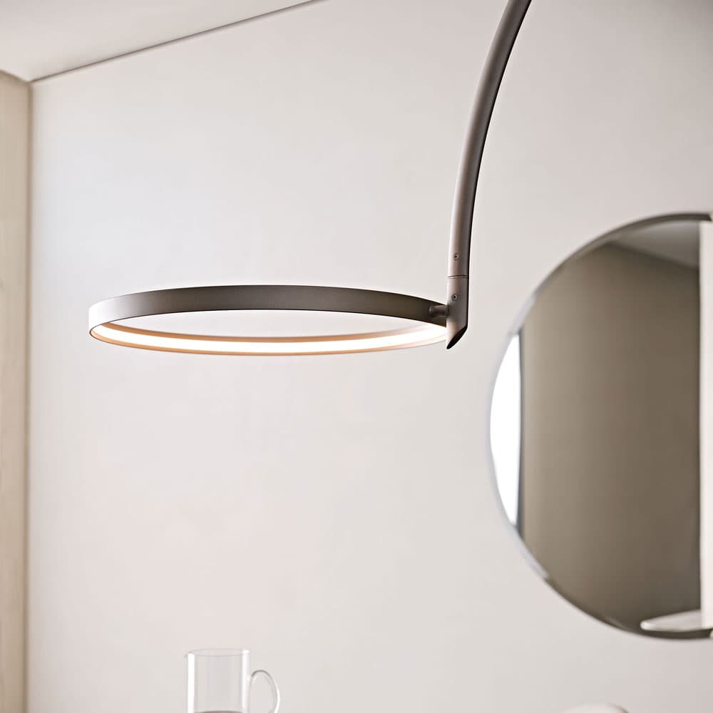 Detailed shot of Arx floor lamp's lighting feature at FCI London