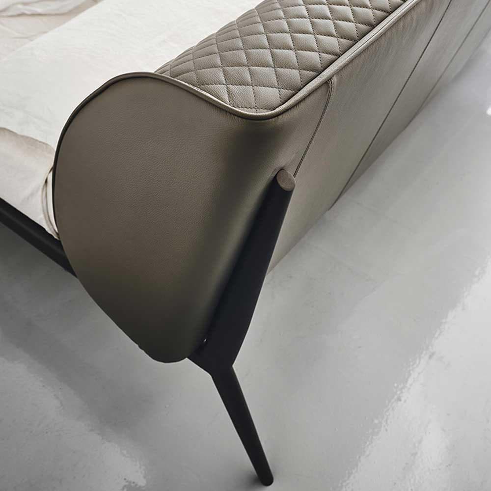 Ayrton double bed with elegant fabric design and sophisticated look at FCI London