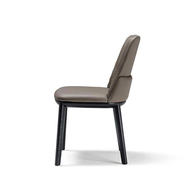 Side view of Belinda dining chair showing stylish design and premium material FCI London
