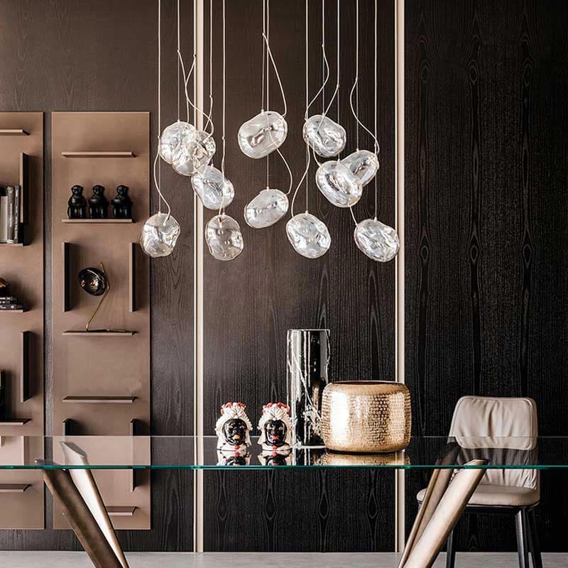 Elegant Cloudine ceiling lamp by Cattelan Italia showcasing its unique light design at FCI London.