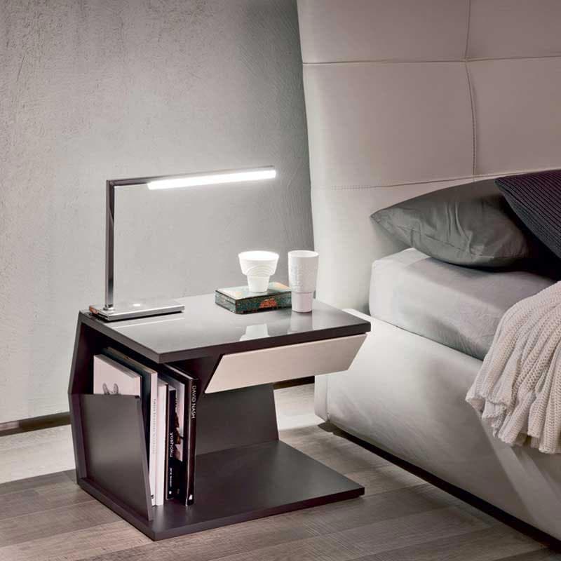 Close-up view of Cattelan Italia club bedside table with elegant modern details from FCI London