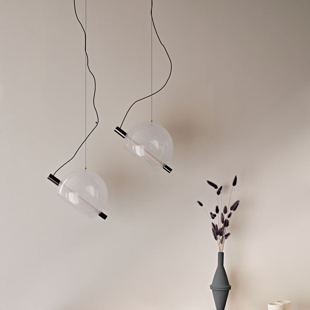 Side view of Cody ceiling lamp by Cattelan Italia at FCI London