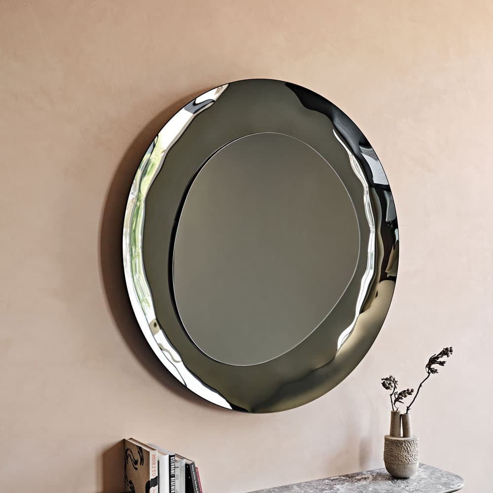 Close up of Cosmos mirror by Cattelan Italia at FCI London