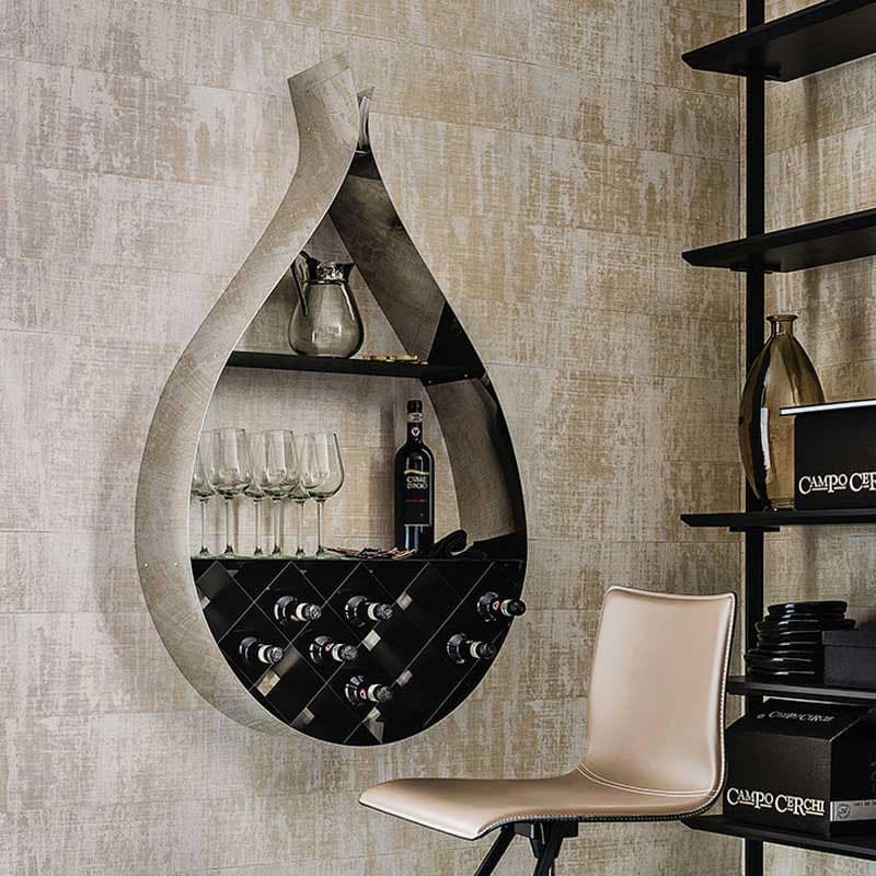 Drop bookcase by Cattelan Italia in elegant setting from FCI London