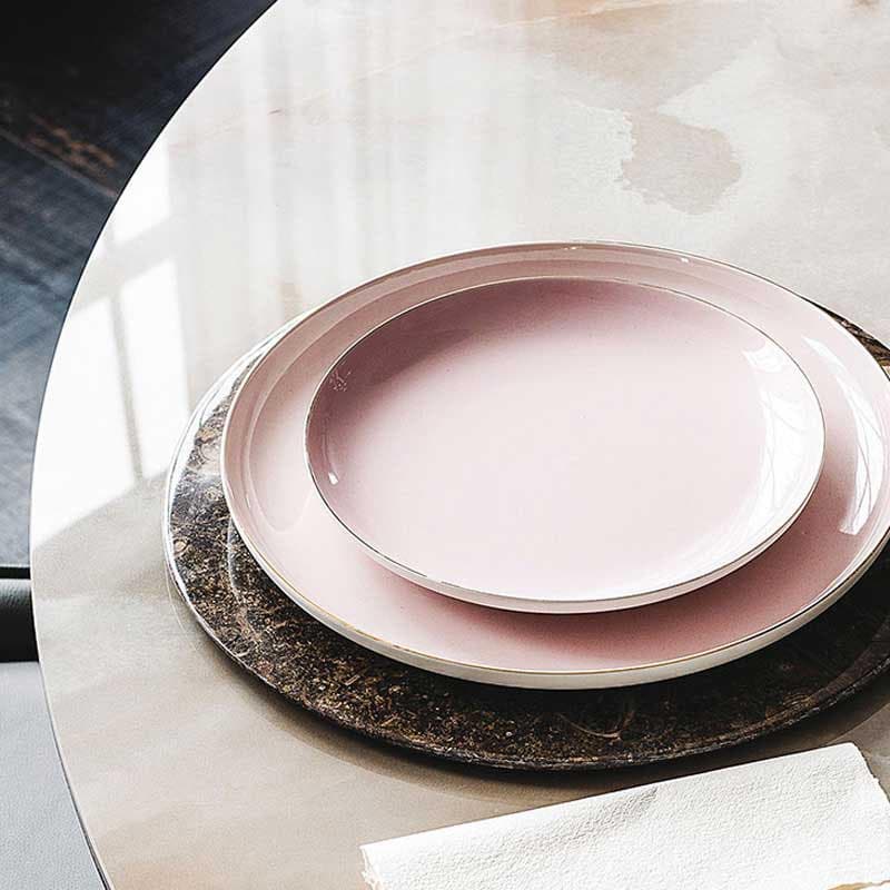 Close-up of Giano Keramik fixed table by Cattelan Italia showing detail at FCI London