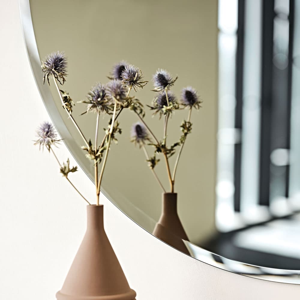 Close-up view of Hawaii mirror by Cattelan Italia with elegant frame from FCI London