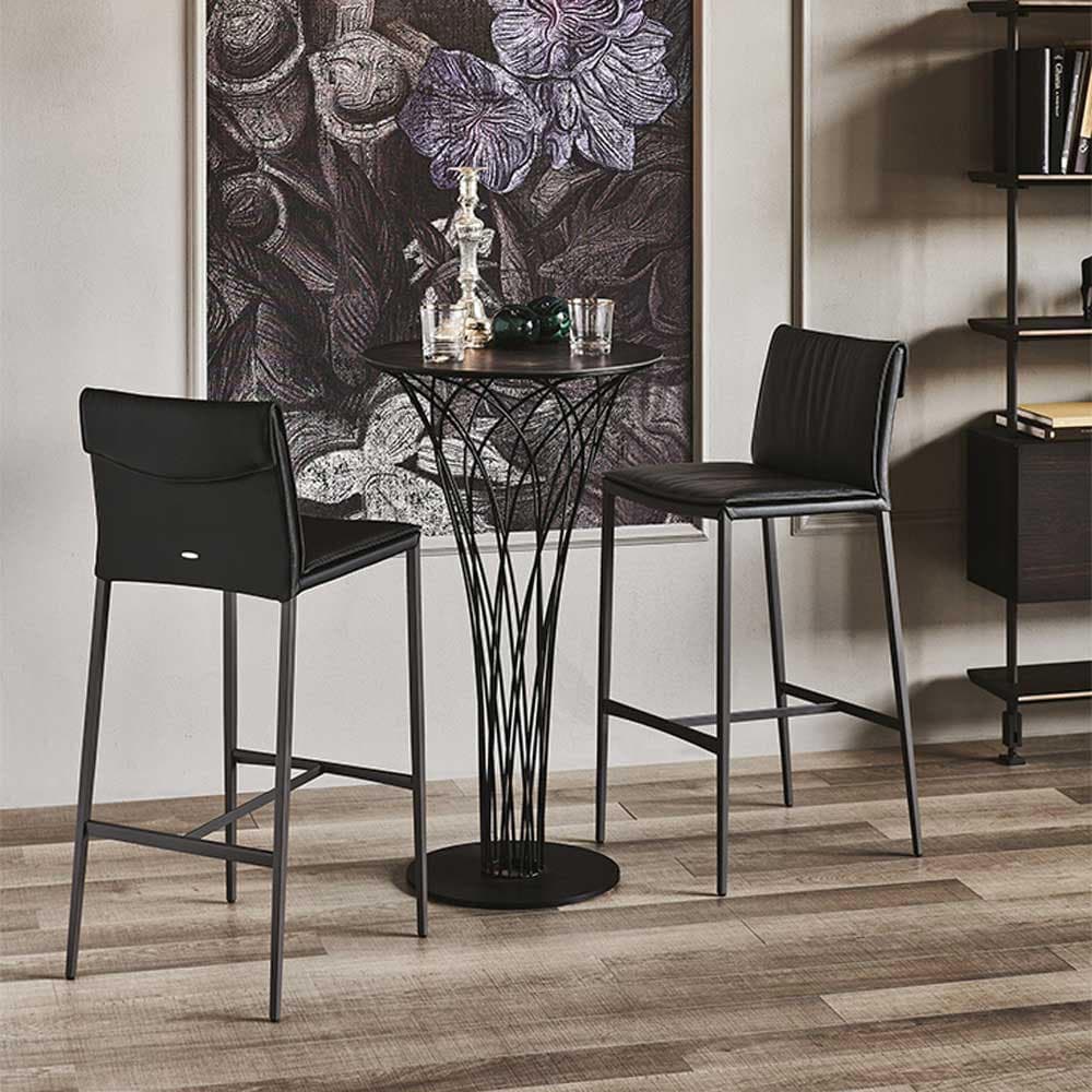 Back view Isabel ML bar stool showing curved silhouette and comfort by Cattelan Italia FCI London