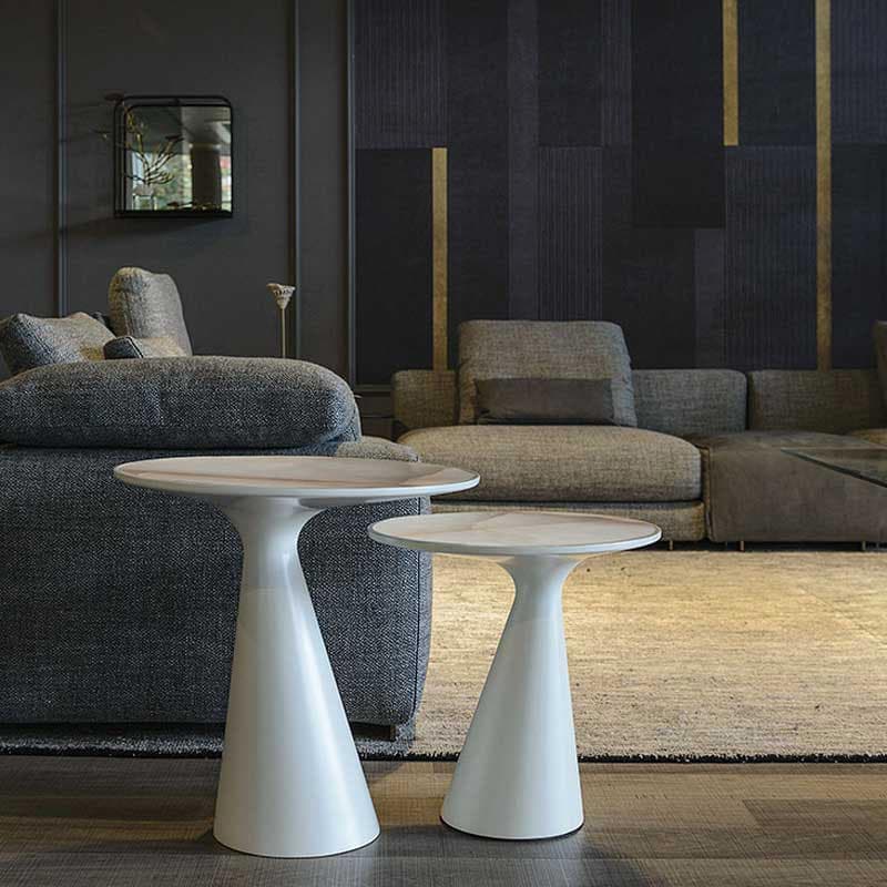 Peyote Keramik side table by Cattelan Italia with a glossy ceramic top and base from FCI London