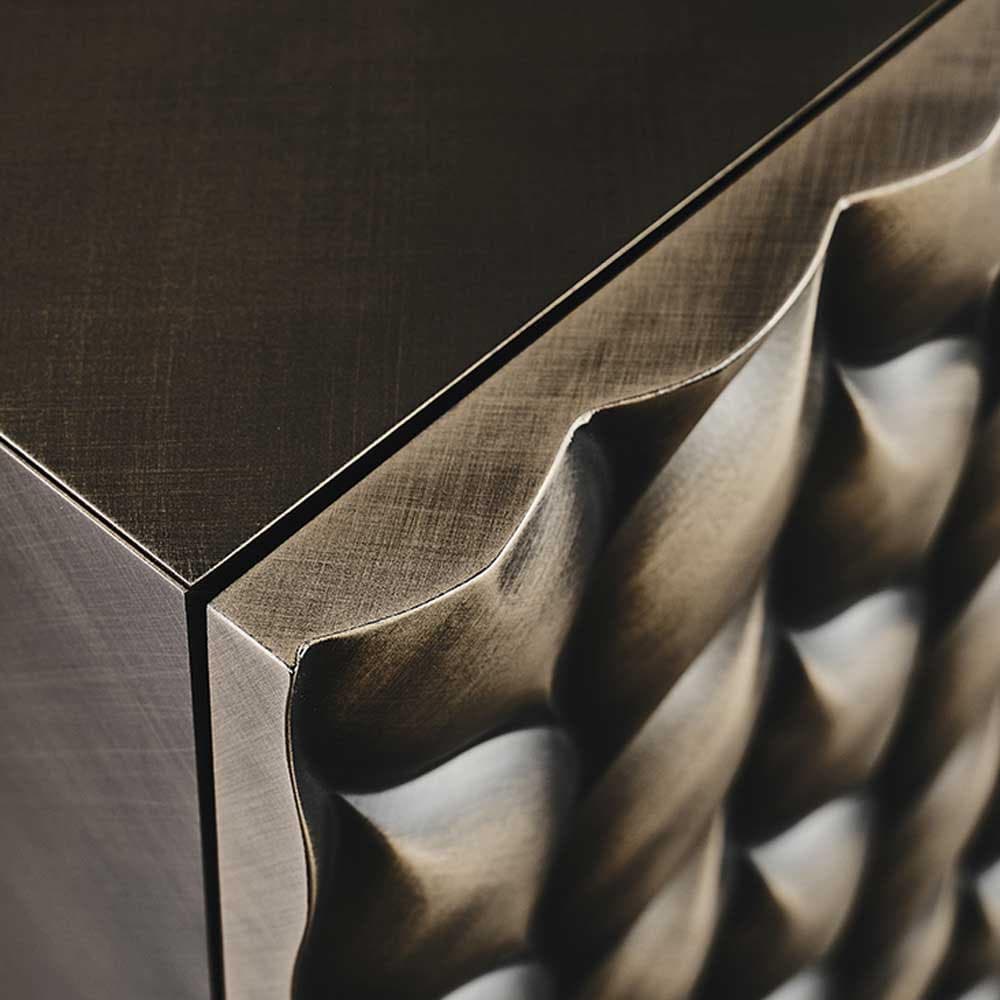 Another view of Spiga drinks cabinet by Cattelan Italia highlighting luxurious and stylish craftsmanship