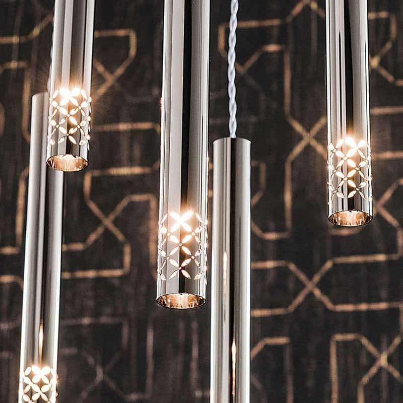 A stunning view of Stilo Ceiling Lamp by Cattelan Italia illuminating a room, seen at FCI London