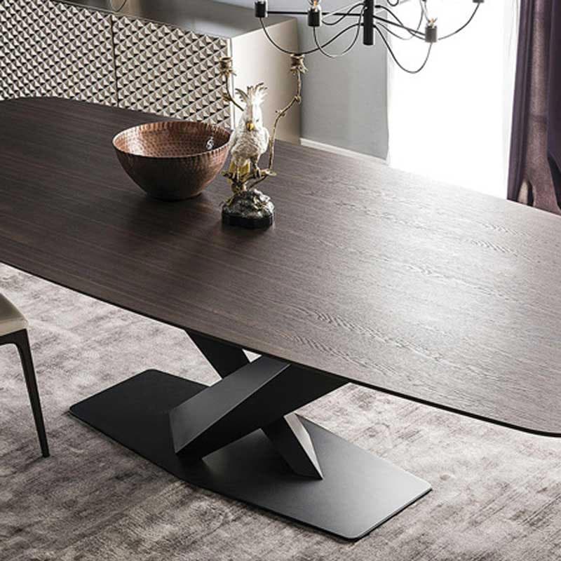 Stratos Wood Fixed Table by Cattelan Italia