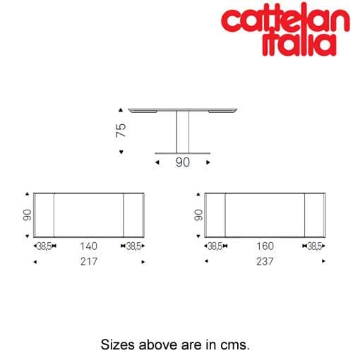 Elvis Wood Drive Extending Table by Cattelan Italia