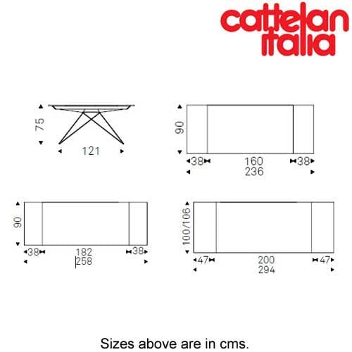 Premier Keramik Drive Extending Table by Cattelan Italia