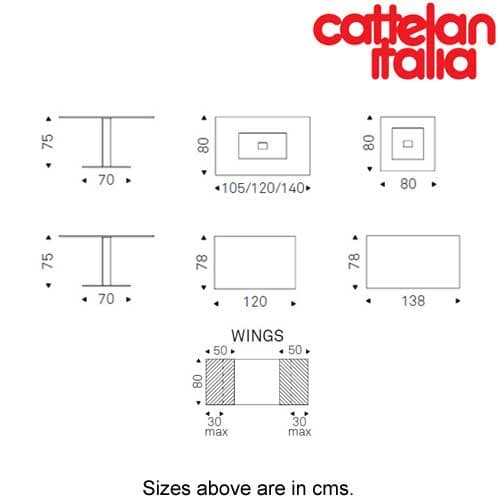 Elvis Fixed Table by Cattelan Italia