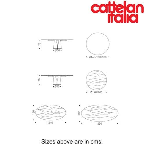 Giano Fixed Table by Cattelan Italia