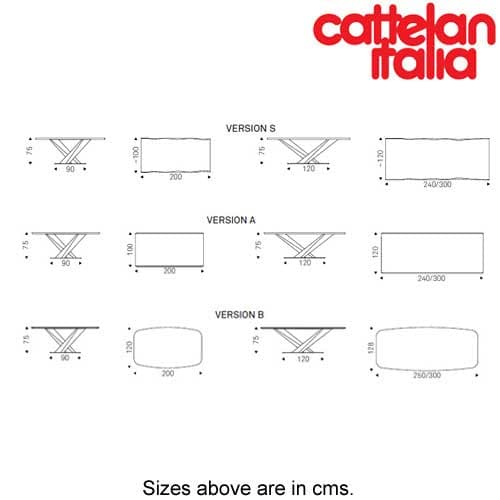 Stratos Wood Fixed Table by Cattelan Italia