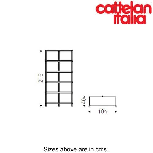 Hudson Bookcase by Cattelan Italia