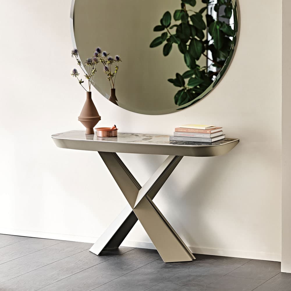 Terminal Keramik Drive Console Table by Cattelan Italia