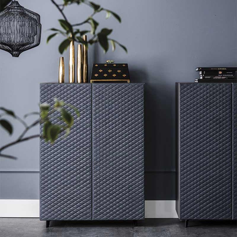 Tiffany bar cabinet by Cattelan Italia showcasing leather and eco leather upholstery FCI London