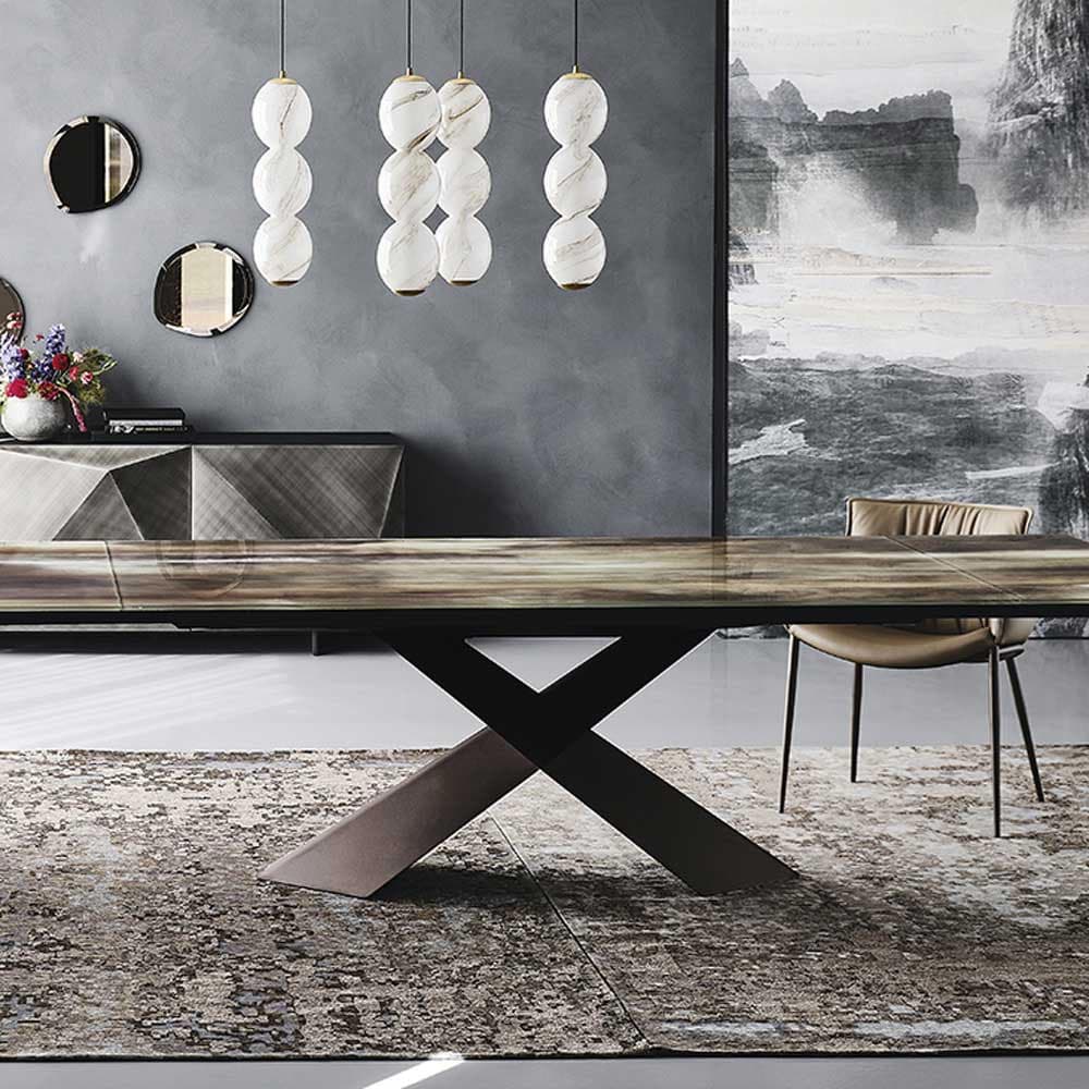 Tyron CrystalArt Drive Dining Table by Cattelan Italia showcasing its elegant features at FCI London