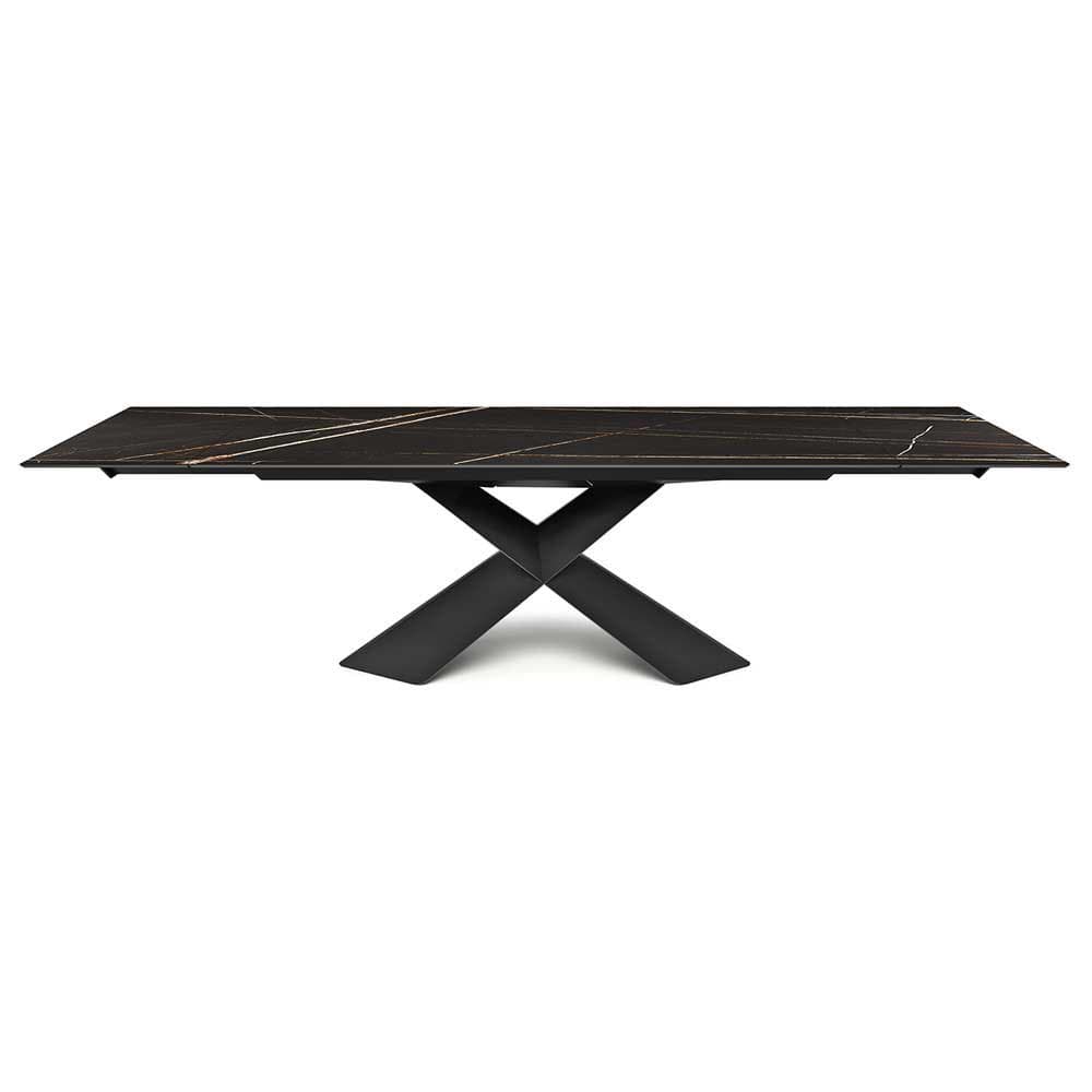 Side view of Tyron Keramik Drive Dining Table showcasing premium craftsmanship FCI London
