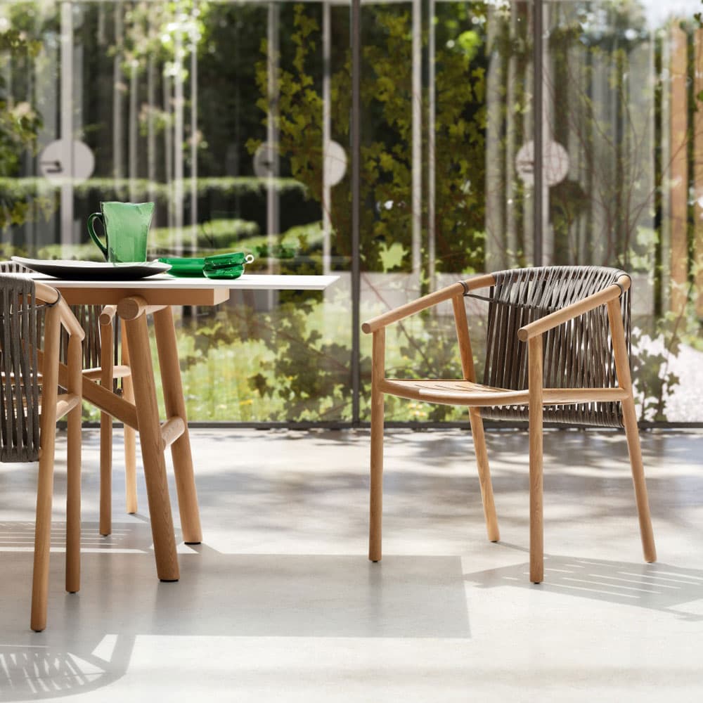 Isamu outdoor chair by Ditre Italia offering stylish comfort for outdoor spaces from FCI London