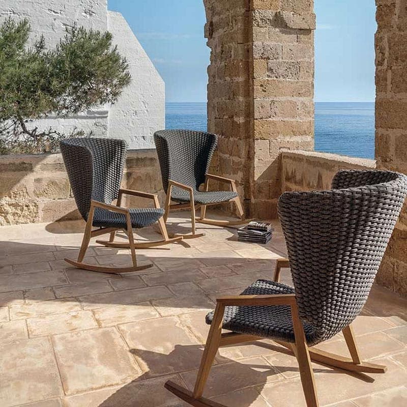 Knit Rocking Chair by Ethimo