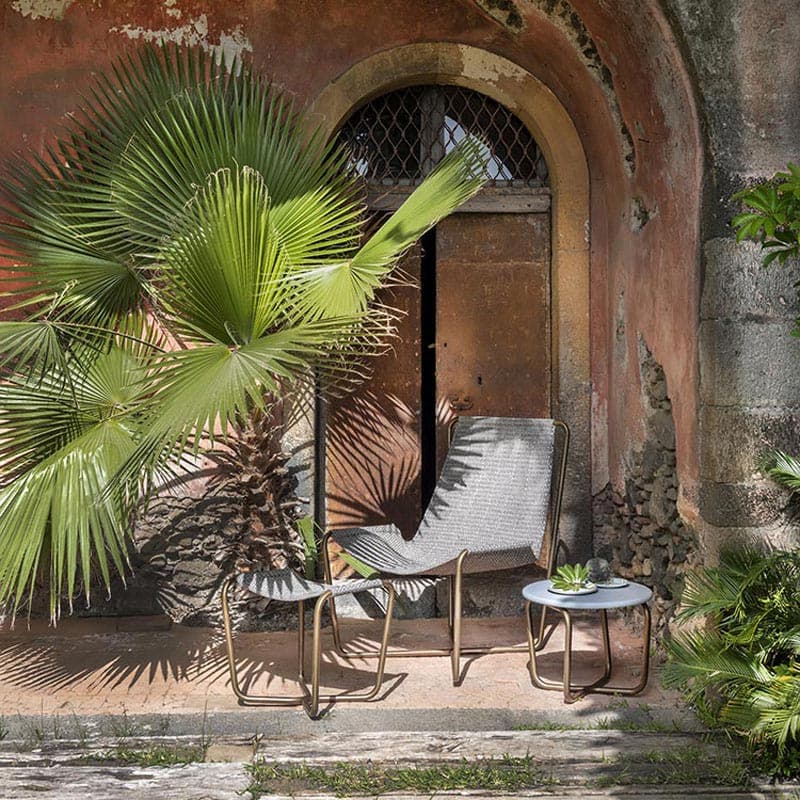 Sling Outdoor Footstool by Ethimo