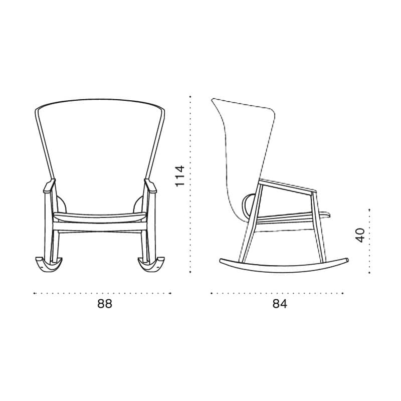 Knit Rocking Chair by Ethimo