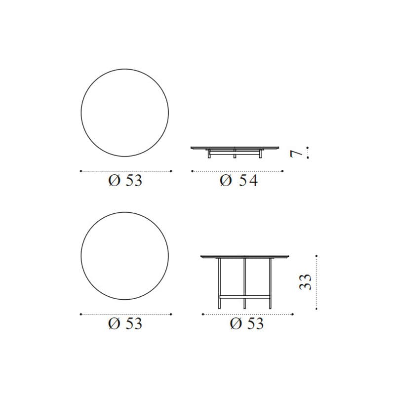 Calipso Outdoor Coffee Table by Ethimo