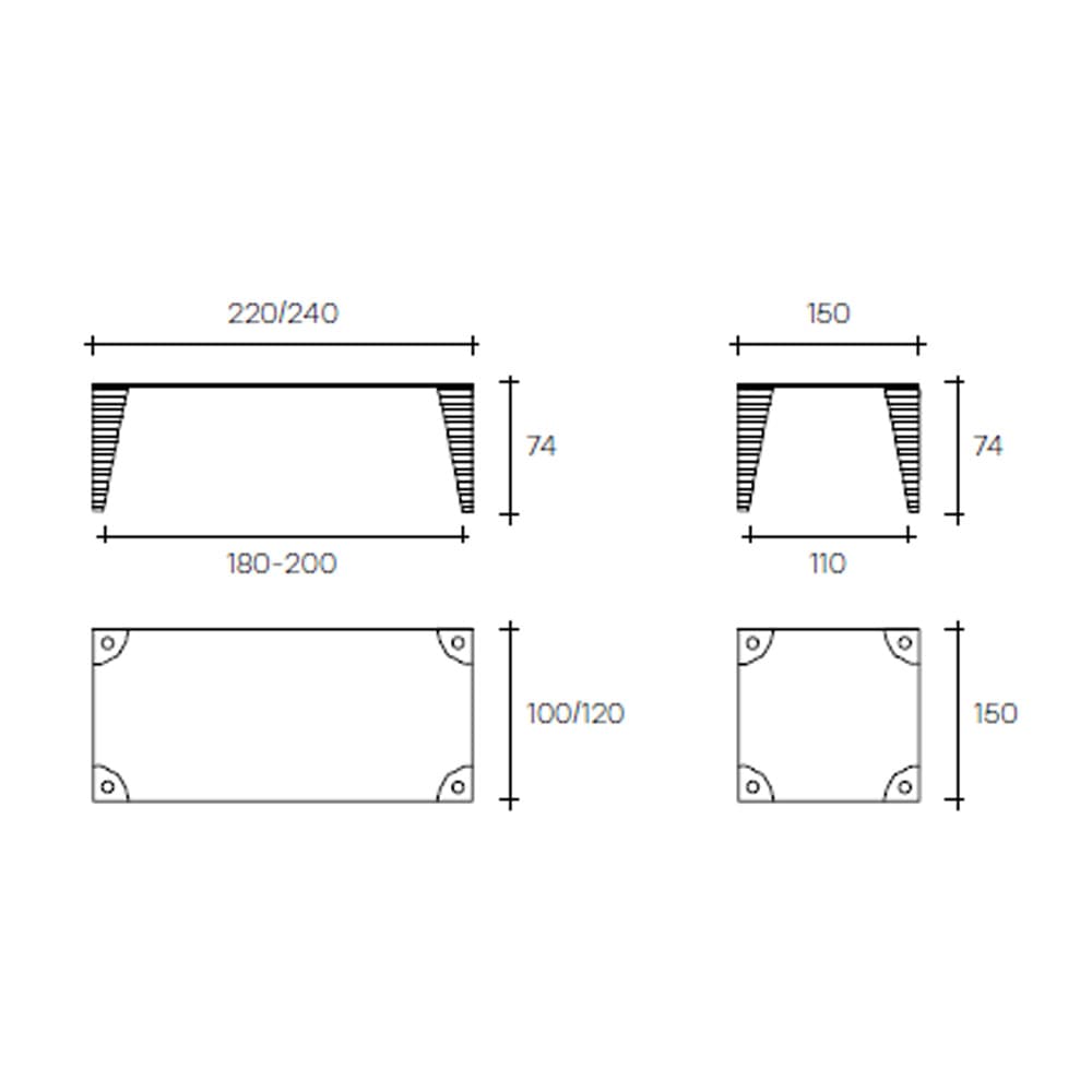 Atlas Coffee Table by Fiam Italia