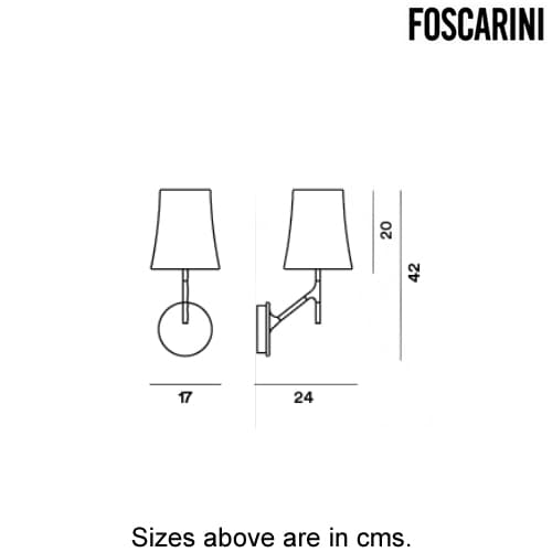 Birdie Wall Lamp by Foscarini