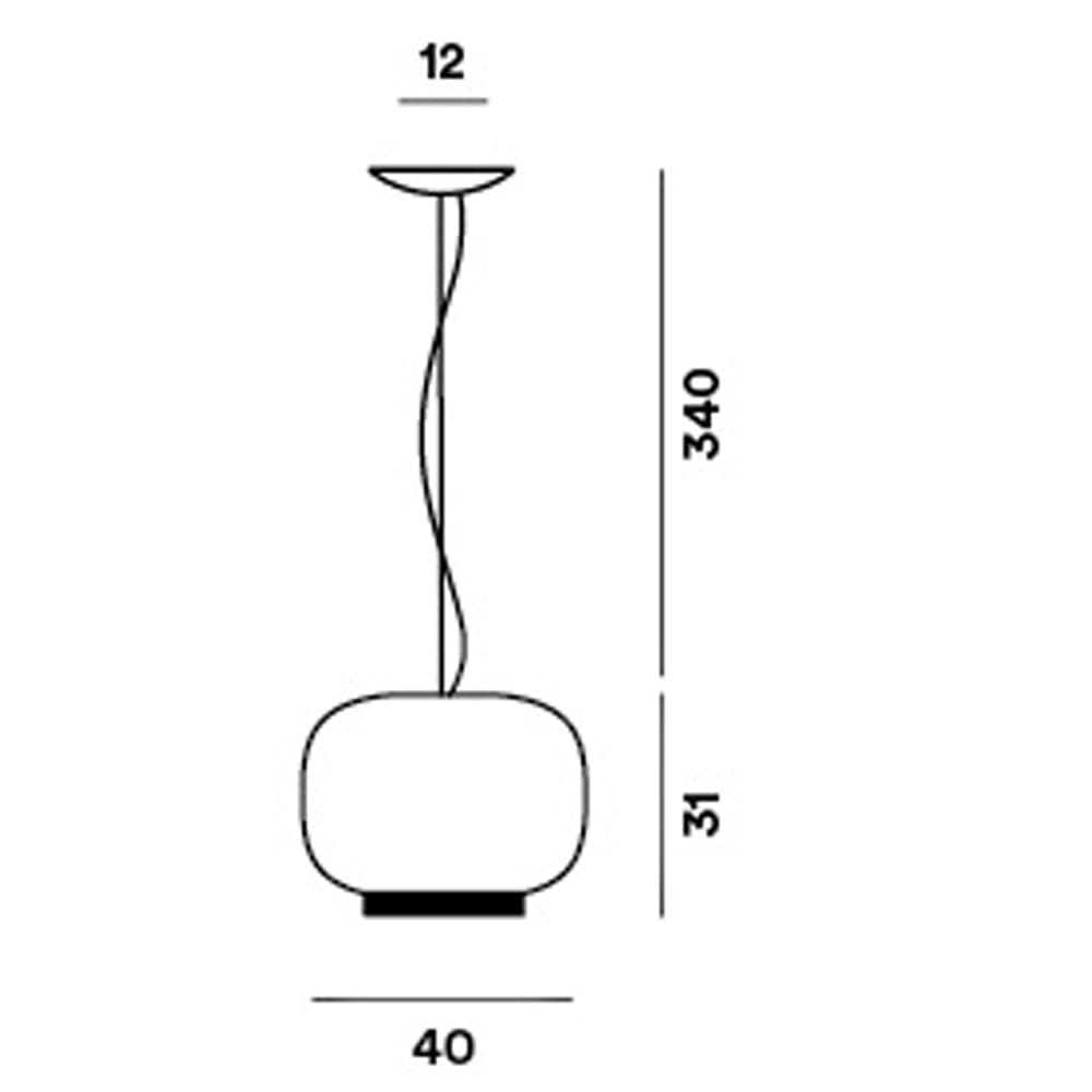 Chouchin Reverse 1 Suspension Lamp by Foscarini