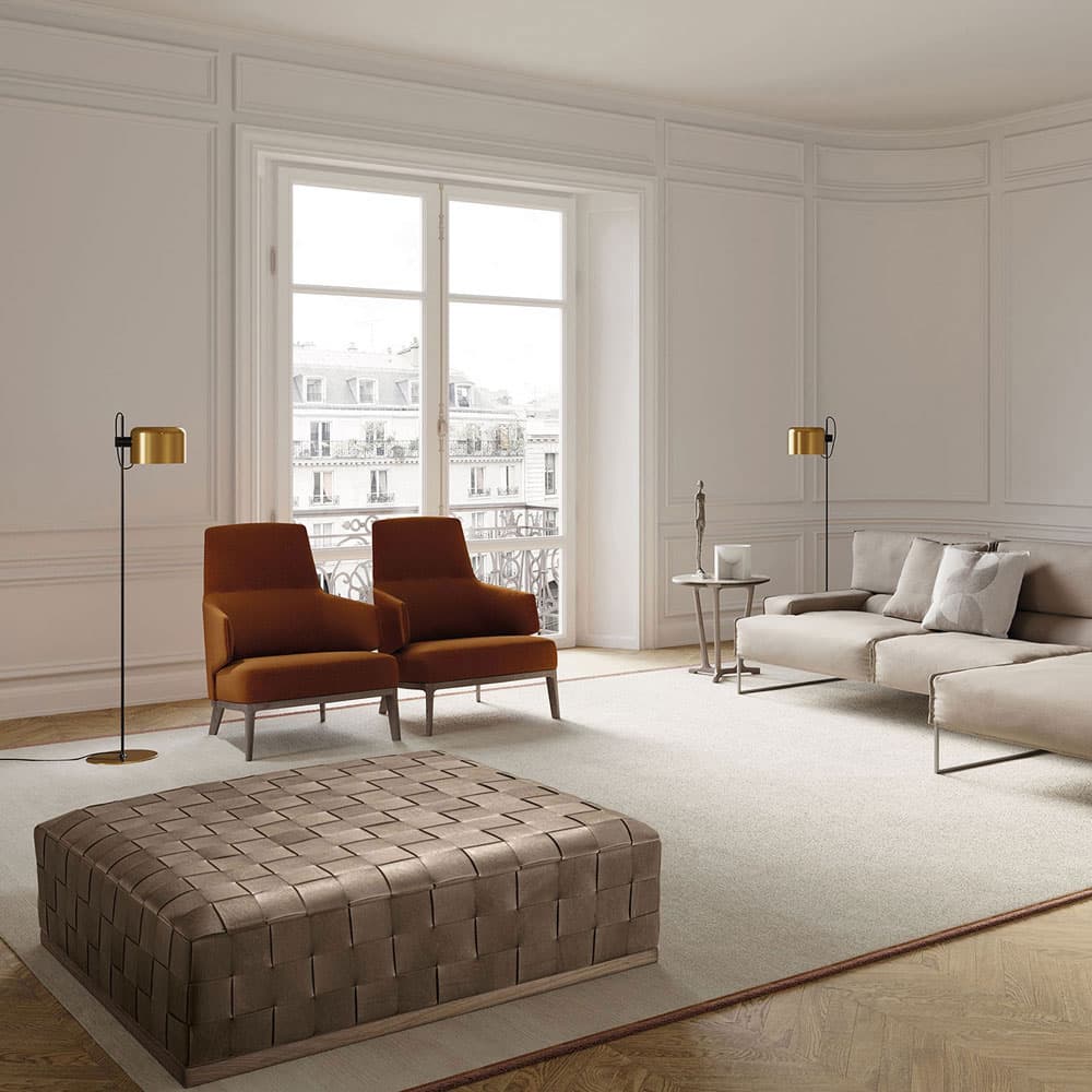 Jonas Footstool by Frigerio