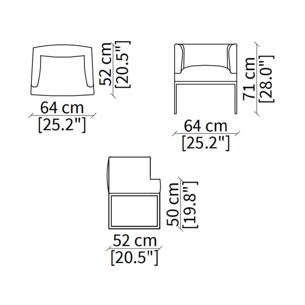 Asia Junior Armchair by Frigerio