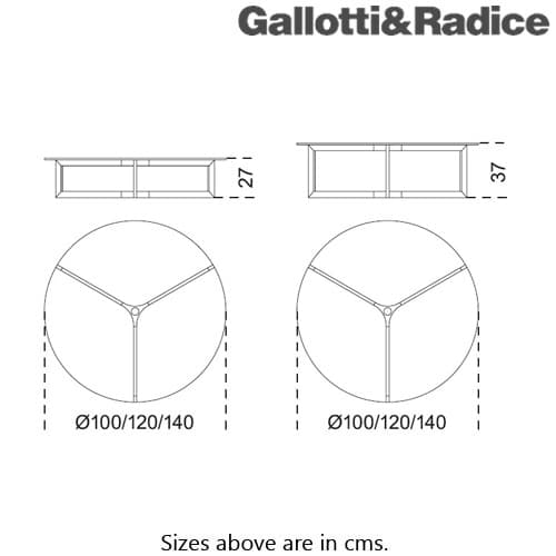 Raj 1 Coffee Table by Gallotti & Radice