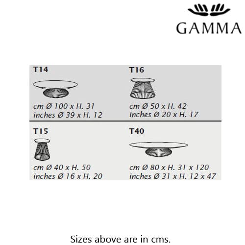 T14 – T15 – T16 – T40 Coffee Table by Gamma and Dandy