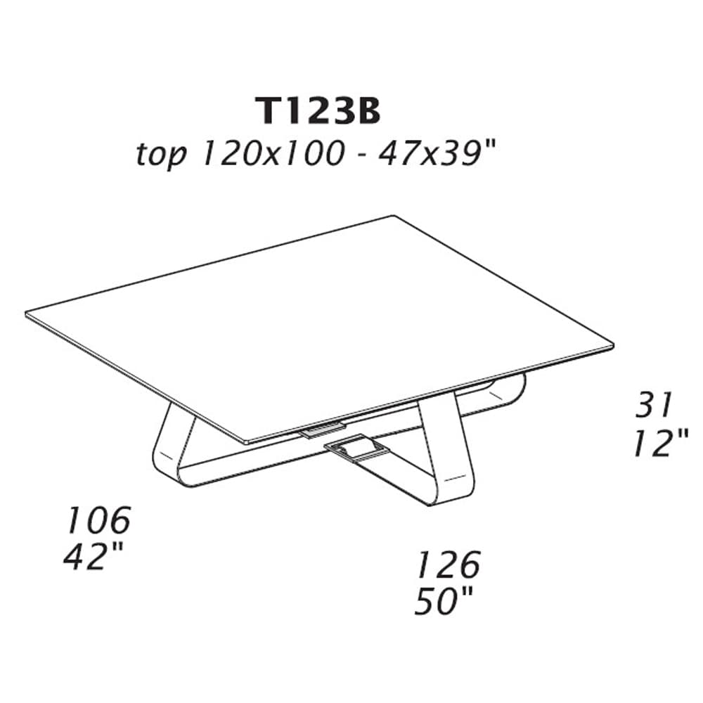 T123B Coffee Table by Gamma and Dandy