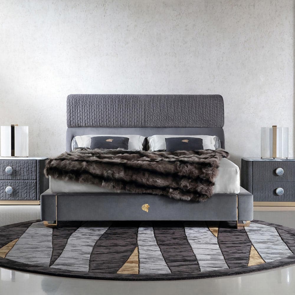 Charisma Round Gold Rug by Giorgio Collection