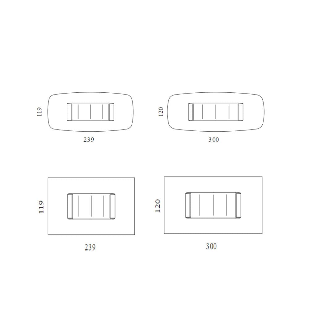 Alisei Top Crystal Dining Table | FCI London